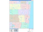 Boca Raton Wall Map Color Cast Style 2022